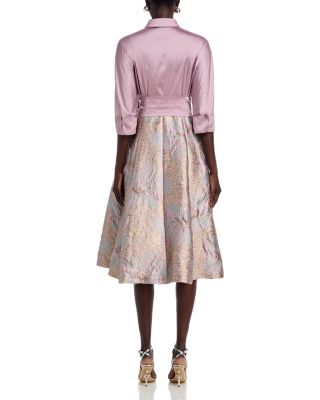 Taffeta Jacquard Shirtdress
