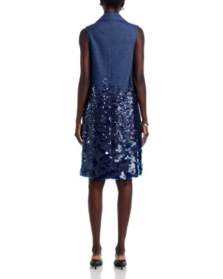 Denim Paillette Dress