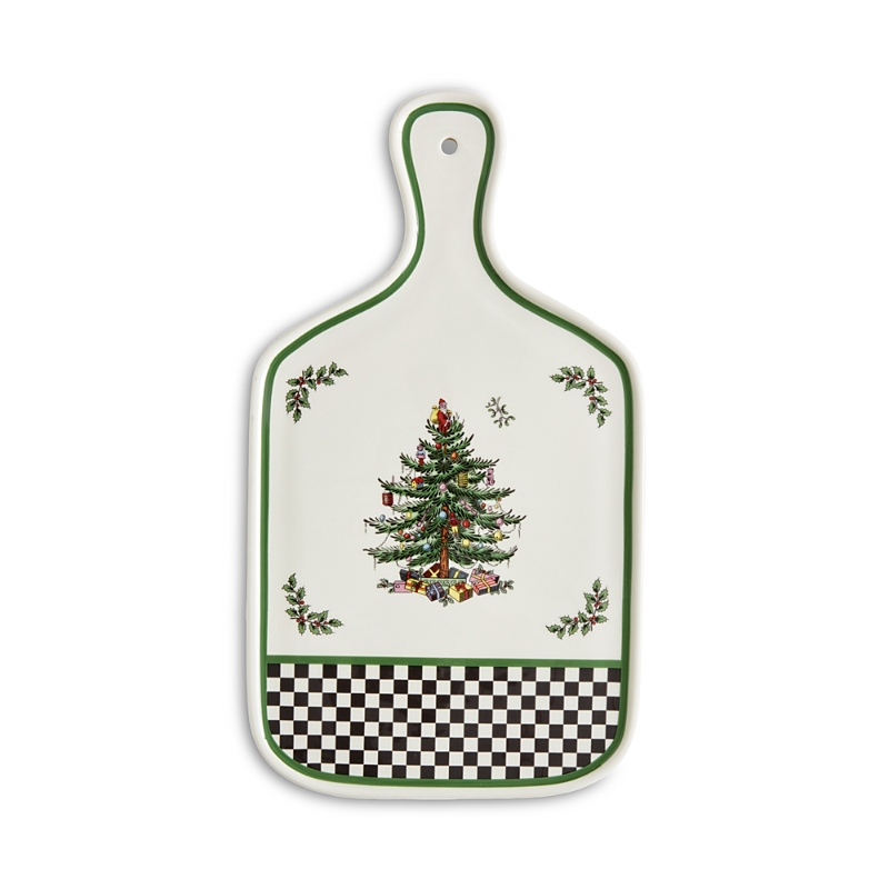 Spode Christmas Tree Black & White Serving Board, 13.5 In Multi