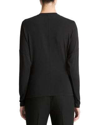 Draped Long Sleeve Top