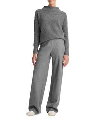 High Rise Wool Blend Pants