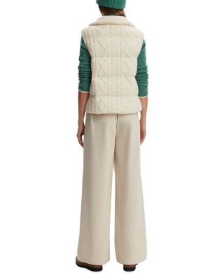Irina Cable Knit Puffer Vest