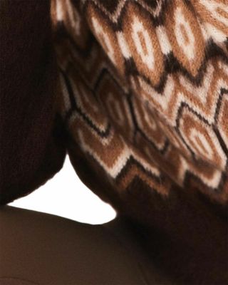 Montebianco Fair Isle High Neck Sweater