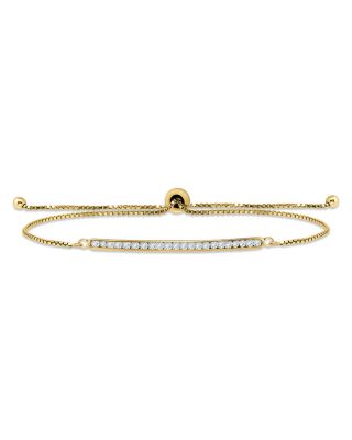 Cubic Zirconia Bar Slider Bracelet – Exclusive