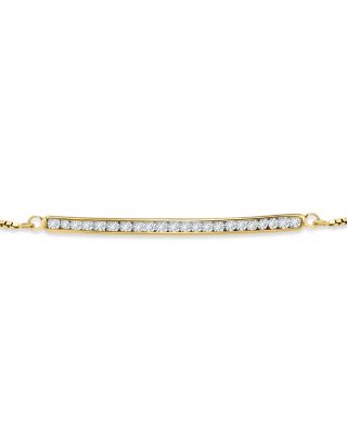Cubic Zirconia Bar Slider Bracelet – Exclusive