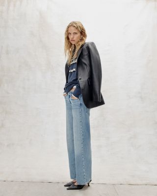 Saige Low Rise Ankle Straight Jeans in Ludlow