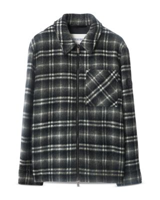 Oran Check Wool Overshirt