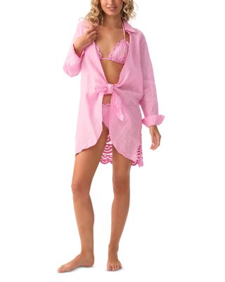 Millie Lace Back Swim Cover-Up Tunic