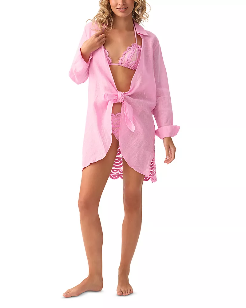Pq Swim Millie Lace Back Swim Cover-Up Tunic