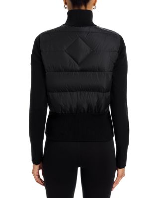 HyBridge Wide Quilt Knit Down Jacket