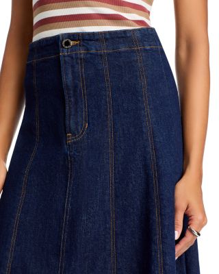 Alix Circle Denim Skirt