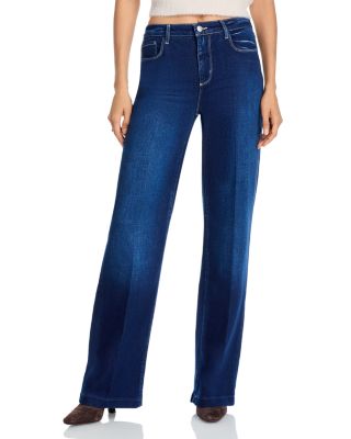 Clayton High Rise Wide Leg Jeans in Sterling