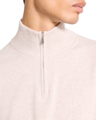 Hilles Cashmere Quarter Zip Sweater