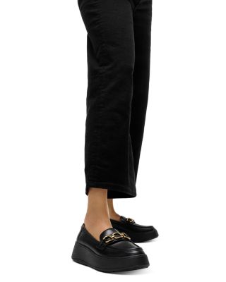 Women&#39;s F-Mode Chain Loafer Flats