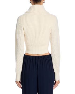 Jayne Wool Zip Front Layered Sweater