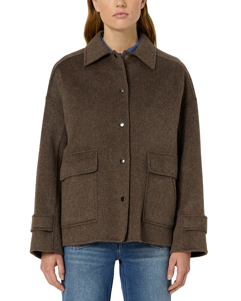 Gerard Darel Melodie Wool Jacket In Brown