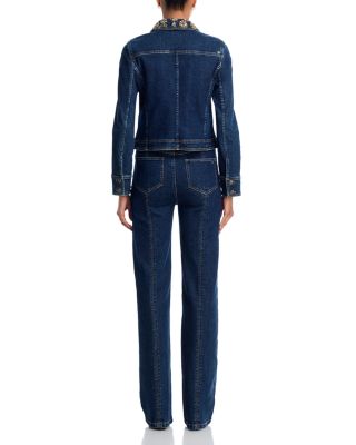 Crystal Ivy Embellished Jeans in Fontaine Multi