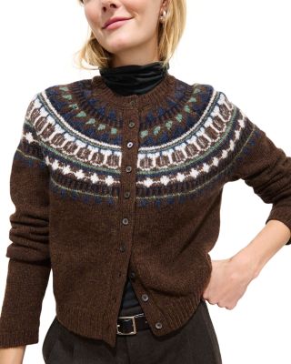 Amina Fair Isle Sweater in Wool