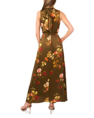 Amber Bow Tie Sleeveless Maxi Dress