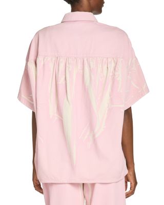 Denim Cocoon Button Front Shirt