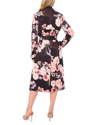 Anastasia Floral Printed Trench Coat 