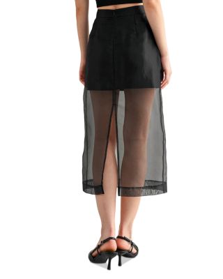 Organza Midi Skirt