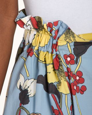 Floral Flared Mid Length Skirt