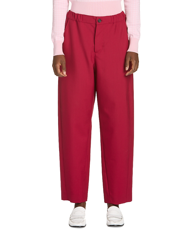 Marni Elastic Waist Straight Leg Pants
