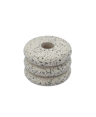 Gabby Speckled Stacked Candleholder