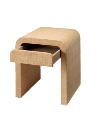  Montecito 1-Drawer Raffia Side Table