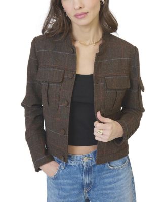  Women's Eden Plaid Military Jacket