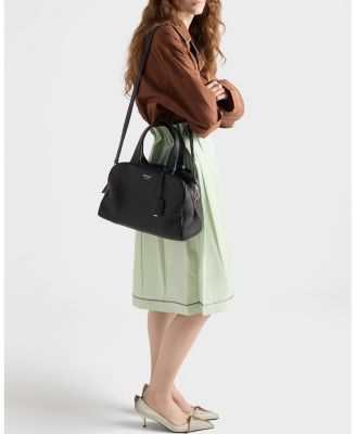  Large Leather Top-Handle Bag