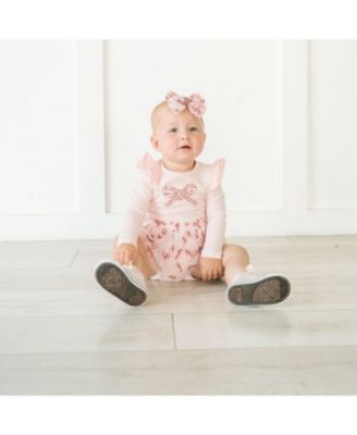 Girls' Candy Cane Confetti Christmas Long Sleeve Tutu Bodysuit - Baby