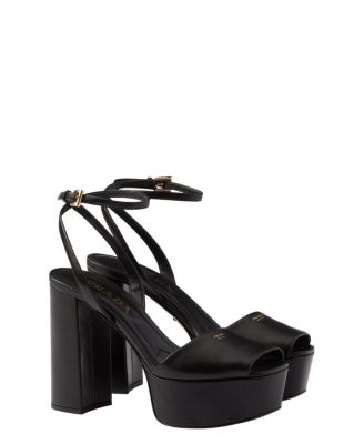  Nappa Leather Platform Sandals