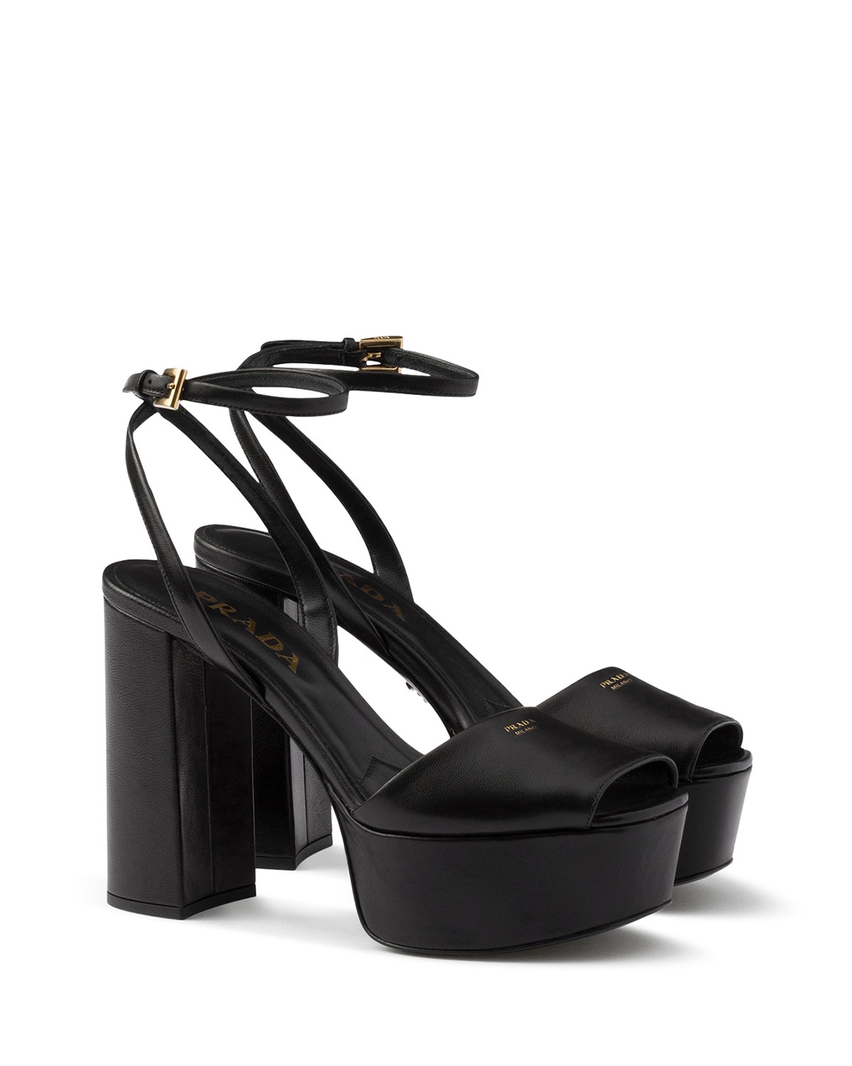 Prada Women's Nappa Leather Platform Sandals