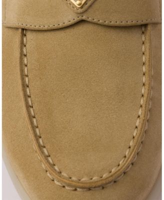  Women's Suede and Shearling Loafers