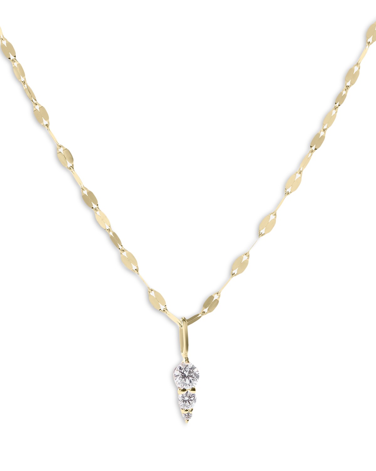 14K Gold Diamond Spike Pendant Necklace, 0.18 tcw