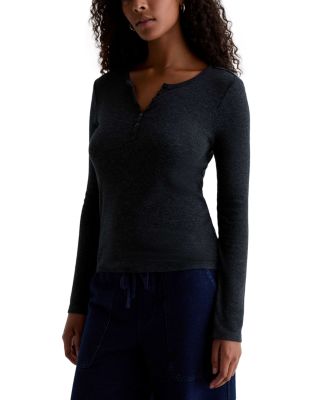 Jessa Long Sleeved Henley Tee