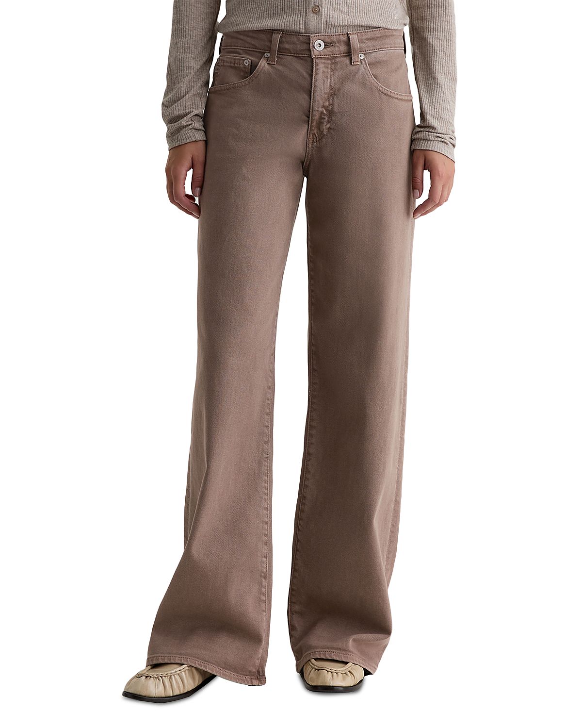 Ag Adria Low Rise Wide Leg Jeans