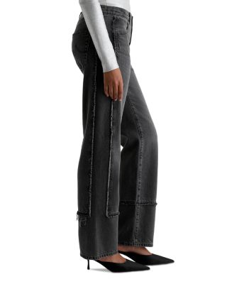 Brinley Mid Rise Straight Jeans in Overnight