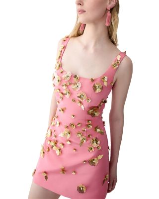 Embellished Silk Dress