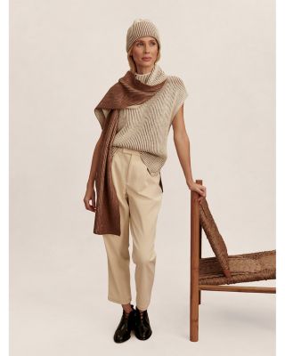 Lauren Plated Knit Sleeveless Sweater