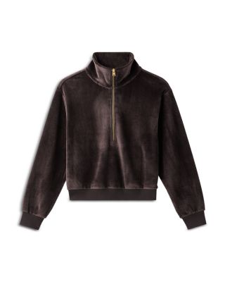 Plush Half Zip Sweatshirt