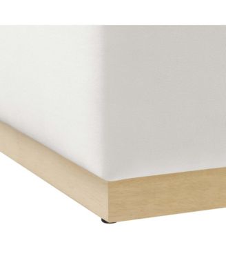  Tilden Large 28" Square Performance Velvet Upholstered Ottoman