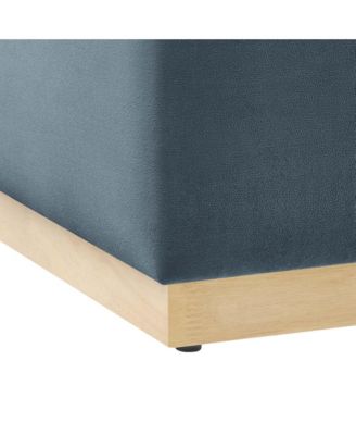  Tilden Large 28" Square Performance Velvet Upholstered Ottoman