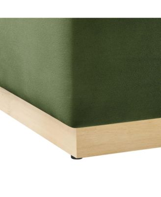  Tilden Large 28" Square Performance Velvet Upholstered Ottoman