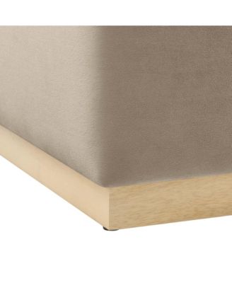  Tilden Large 28" Square Performance Velvet Upholstered Ottoman
