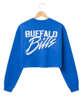  Women's NFL Buffalo Bills Bling Flea Market Crop Fleece
