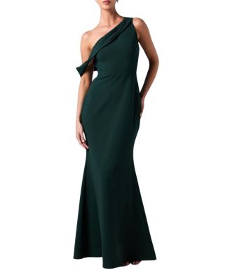 Scuba Crepe Black Tie Dress