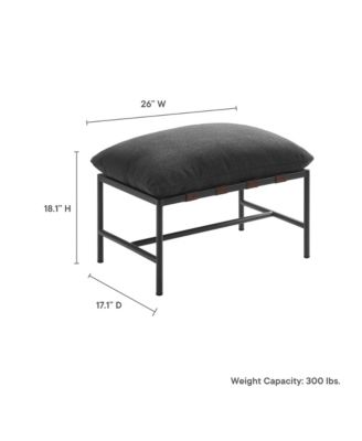 Raya Outdoor Patio Boucle Ottoman